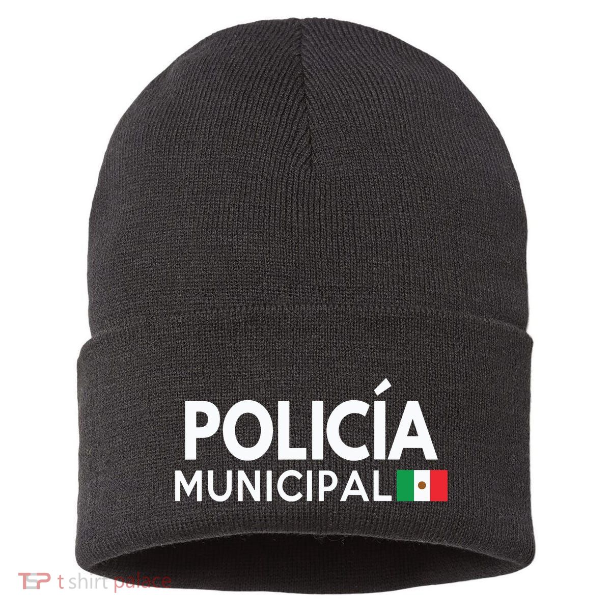 Policia Costume Mexican Police Halloween Costumes Sustainable Knit Beanie