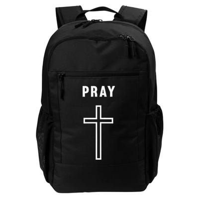Pray Cross Minimalist Religious Backpack