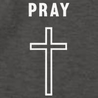 Pray Cross Minimalist Religious Vector Backpack