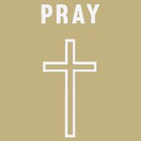 Pray Cross Minimalist Religious Hoodie