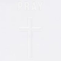Pray Cross Minimalist Religious Garment-Dyed Sweatshirt