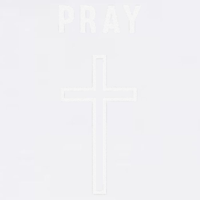 Pray Cross Minimalist Religious Garment-Dyed Sweatshirt