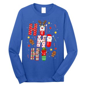 Pharmacy Crew Matching Christmas Pills Santa Elf Reindeer Gift Long Sleeve Shirt