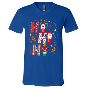 Pharmacy Crew Matching Christmas Pills Santa Elf Reindeer Gift V-Neck T-Shirt