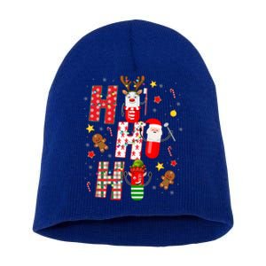 Pharmacy Crew Matching Christmas Pills Santa Elf Reindeer Gift Short Acrylic Beanie