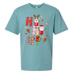 Pharmacy Crew Matching Christmas Pills Santa Elf Reindeer Gift Sueded Cloud Jersey T-Shirt