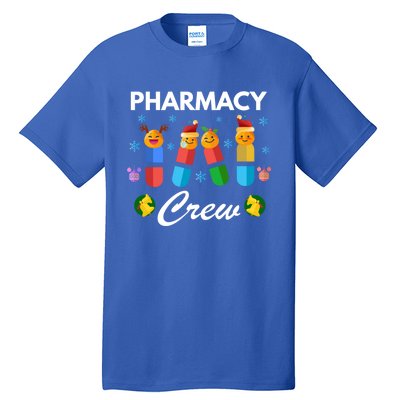 Pharmacy Crew Merry Christmas Funny Pharmacist Pills Gift Tall T-Shirt