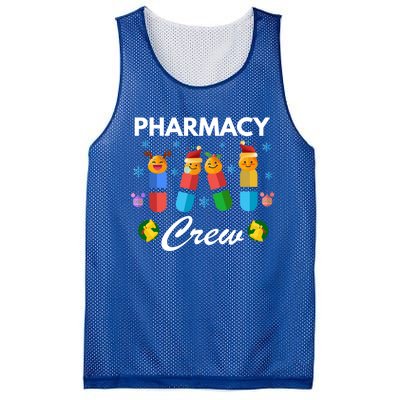 Pharmacy Crew Merry Christmas Funny Pharmacist Pills Gift Mesh Reversible Basketball Jersey Tank