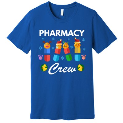 Pharmacy Crew Merry Christmas Funny Pharmacist Pills Gift Premium T-Shirt