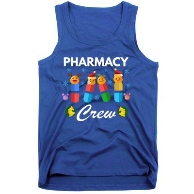 Pharmacy Crew Merry Christmas Funny Pharmacist Pills Gift Tank Top