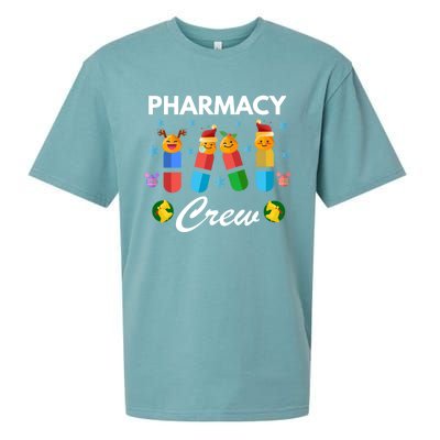 Pharmacy Crew Merry Christmas Funny Pharmacist Pills Gift Sueded Cloud Jersey T-Shirt