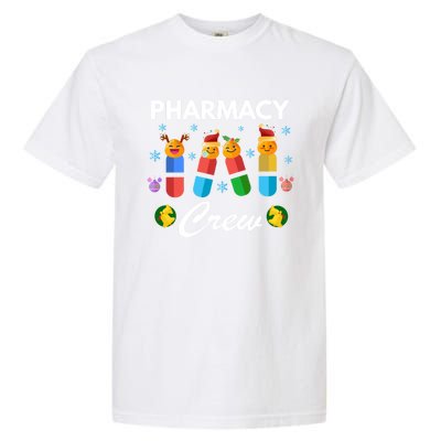 Pharmacy Crew Merry Christmas Funny Pharmacist Pills Gift Garment-Dyed Heavyweight T-Shirt