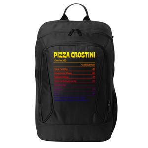 Pizza Crostini Nutrition Facts Funny Thanksgiving Humor Gift City Backpack