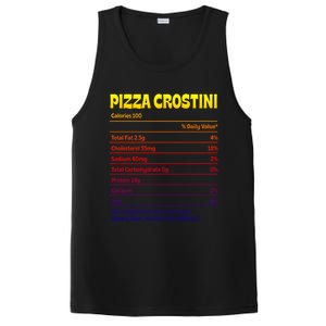 Pizza Crostini Nutrition Facts Funny Thanksgiving Humor Gift PosiCharge Competitor Tank