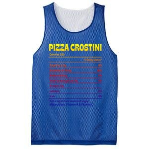 Pizza Crostini Nutrition Facts Funny Thanksgiving Humor Gift Mesh Reversible Basketball Jersey Tank