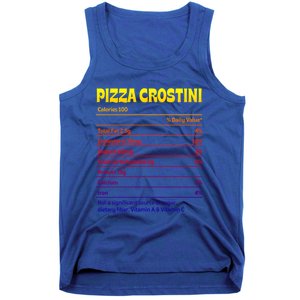 Pizza Crostini Nutrition Facts Funny Thanksgiving Humor Gift Tank Top