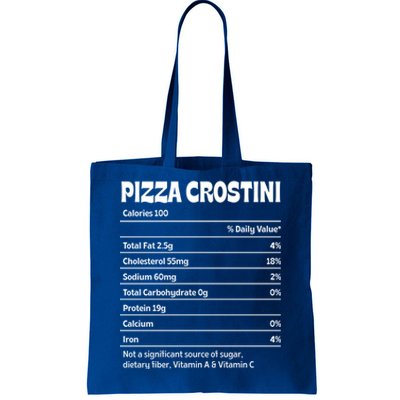 Pizza Crostini Nutrition Facts Funny Thanksgiving Humor Gift Tote Bag