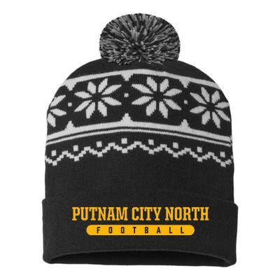 Putnam City North High School Football USA-Made Snowflake Beanie