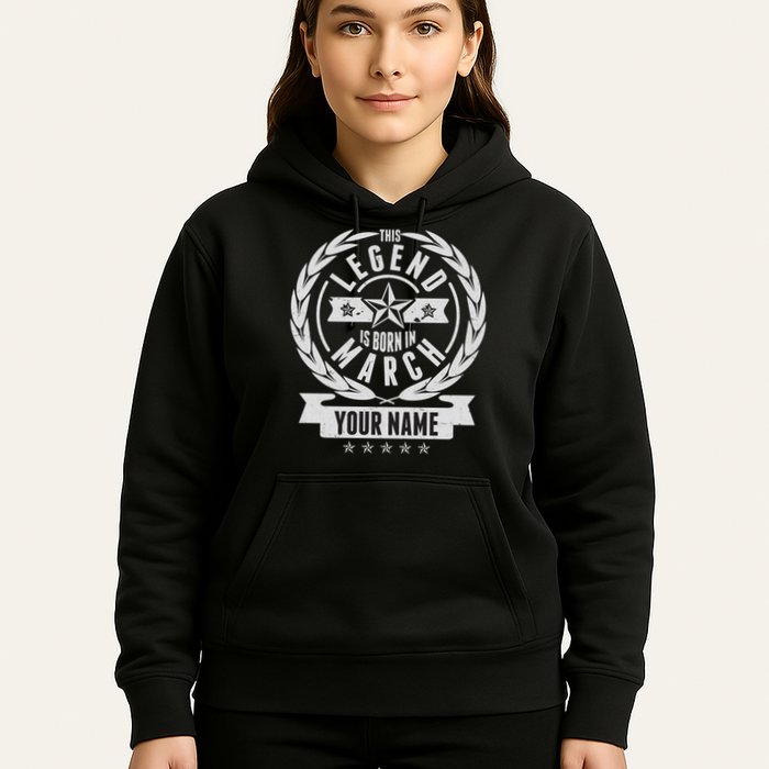 Personalized Custom Name This Legends Is Born In March Hoodie