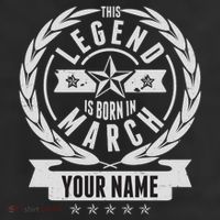 Personalized Custom Name This Legends Is Born In March Beanie