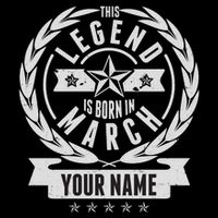 Personalized Custom Name This Legends Is Born In March Mousepad