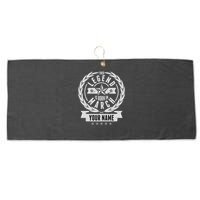 Personalized Custom Name This Legends Is Born In March Large Microfiber Waffle Golf Towel