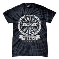 Personalized Custom Name This Legends Is Born In March Tie-Dye T-Shirt