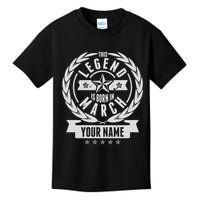 Personalized Custom Name This Legends Is Born In March Kids T-Shirt