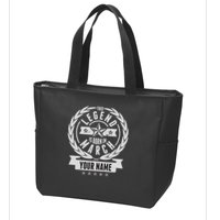 Personalized Custom Name This Legends Is Born In March Zip Tote Bag