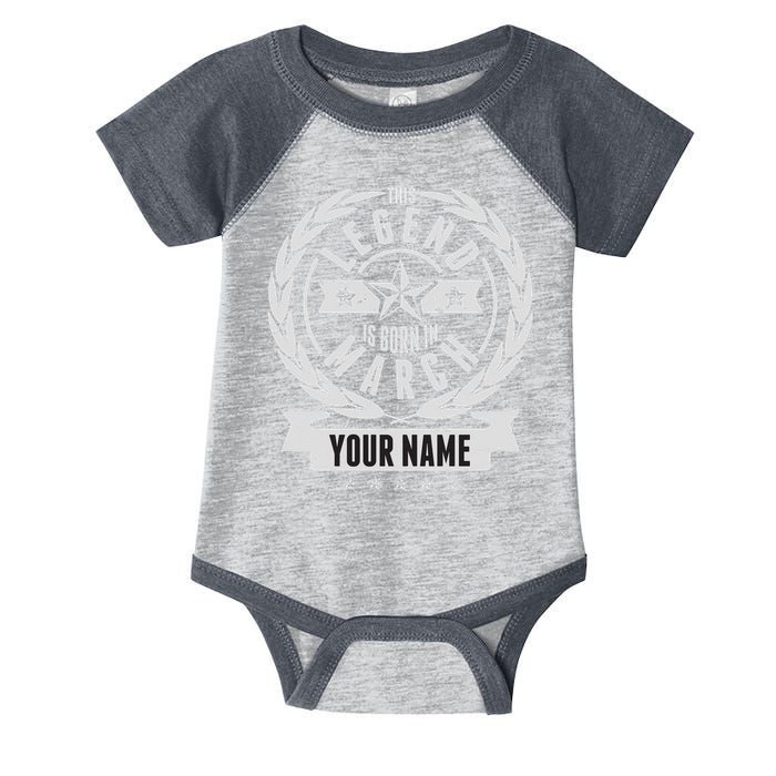 Personalized Custom Name This Legends Is Born In March Infant Baby Jersey Bodysuit