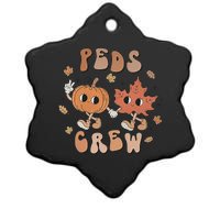 Peds Crew Nurse Etro Groovy Pumpkin Thanksgiving Pediatrics Ceramic Star Ornament