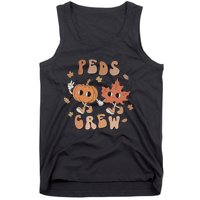 Peds Crew Nurse Etro Groovy Pumpkin Thanksgiving Pediatrics Tank Top