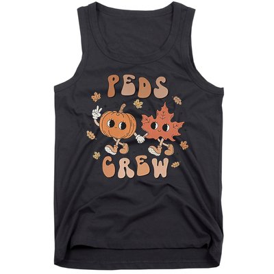 Peds Crew Nurse Etro Groovy Pumpkin Thanksgiving Pediatrics Tank Top