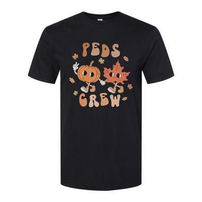 Peds Crew Nurse Etro Groovy Pumpkin Thanksgiving Pediatrics Softstyle CVC T-Shirt