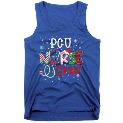 Pcu Christmas Nurse Crew Funny Nursing Christmas Pattern Gift Tank Top