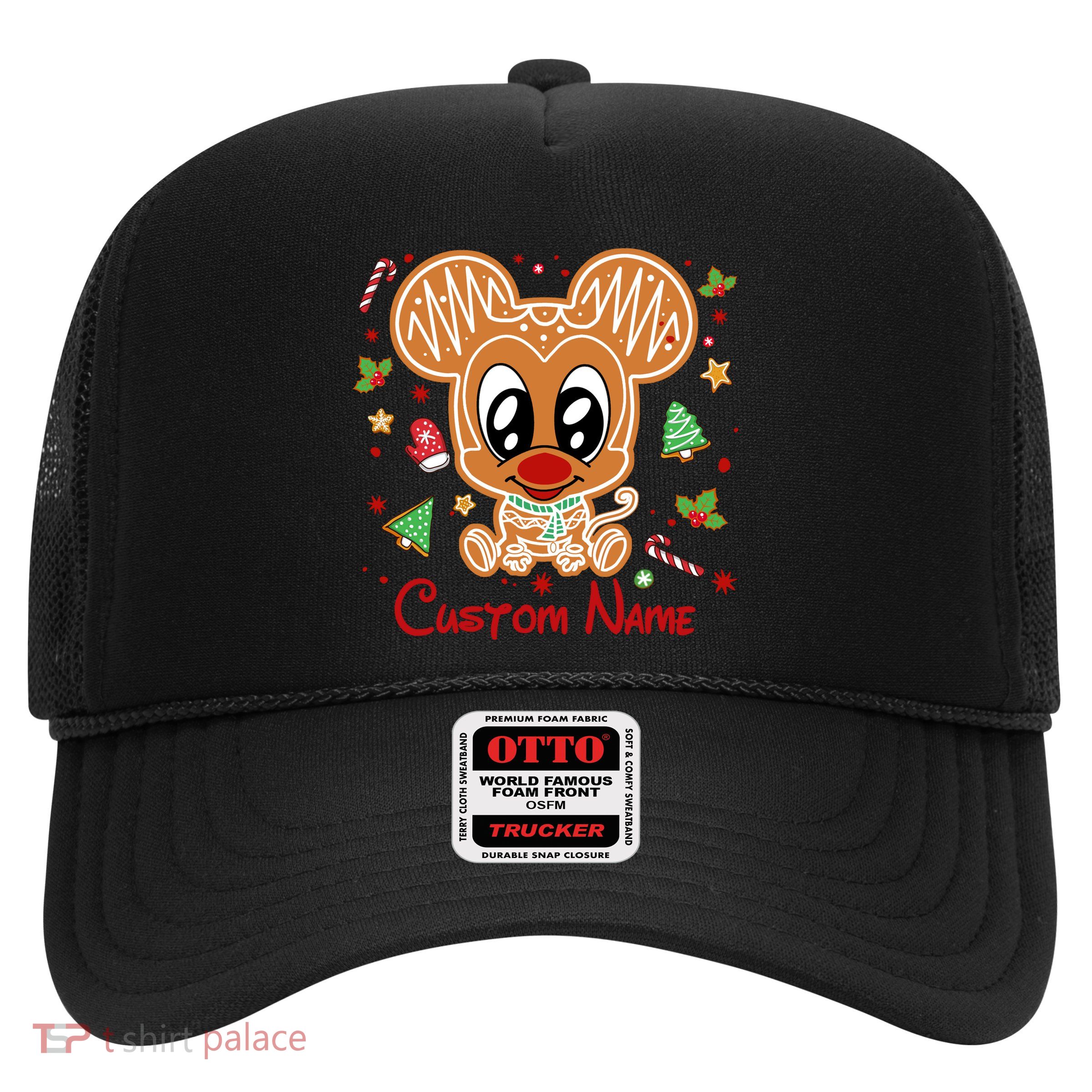 Personalized Custom Name Cute Mouse Christmas Love Mouse Gift Birthday Trucker Hat