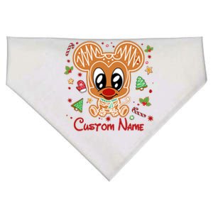 Personalized Custom Name Cute Mouse Christmas Love Mouse Gift Birthday USA-Made Doggie Bandana