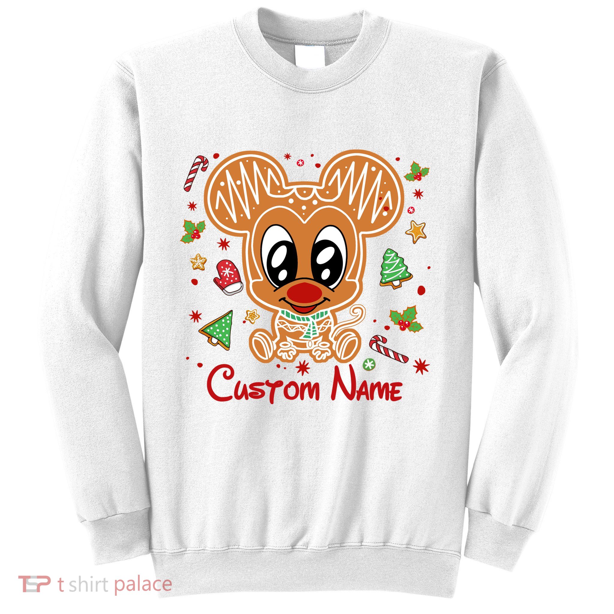 Personalized Custom Name Cute Mouse Christmas Love Mouse Gift Birthday Sweatshirt