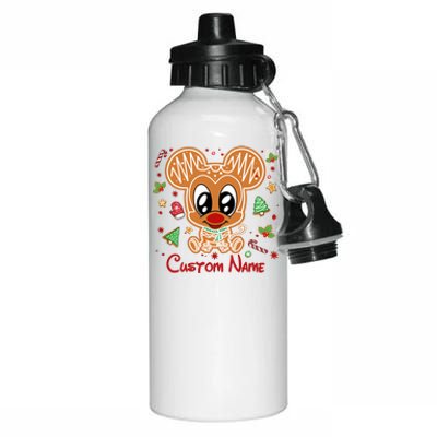 Personalized Custom Name Cute Mouse Christmas Love Mouse Gift Birthday Aluminum Water Bottle