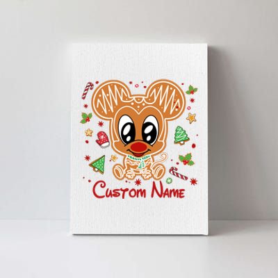 Personalized Custom Name Cute Mouse Christmas Love Mouse Gift Birthday Canvas