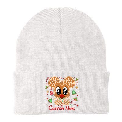 Personalized Custom Name Cute Mouse Christmas Love Mouse Gift Birthday Knit Cap Winter Beanie