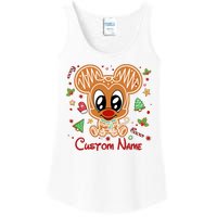 Personalized Custom Name Cute Mouse Christmas Love Mouse Gift Birthday Ladies Essential Tank