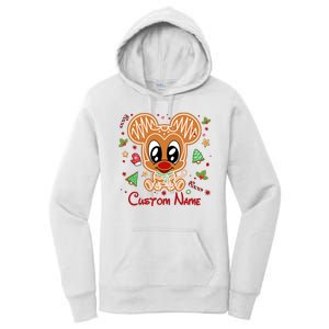 Personalized Custom Name Cute Mouse Christmas Love Mouse Gift Birthday Women's Pullover Hoodie