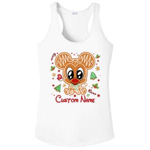 Personalized Custom Name Cute Mouse Christmas Love Mouse Gift Birthday Ladies PosiCharge Competitor Racerback Tank