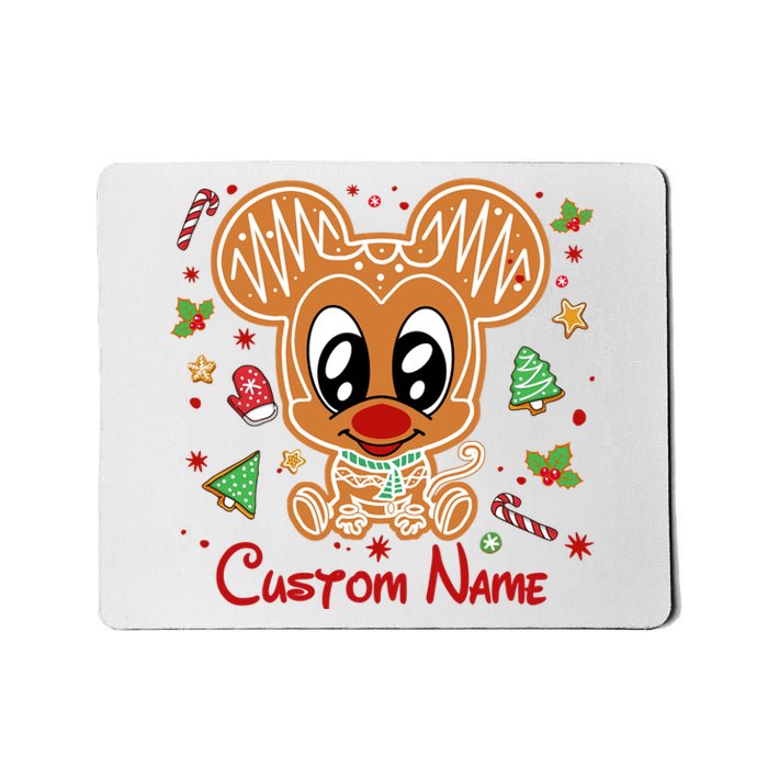 Personalized Custom Name Cute Mouse Christmas Love Mouse Gift Birthday Mousepad