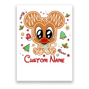 Personalized Custom Name Cute Mouse Christmas Love Mouse Gift Birthday Poster