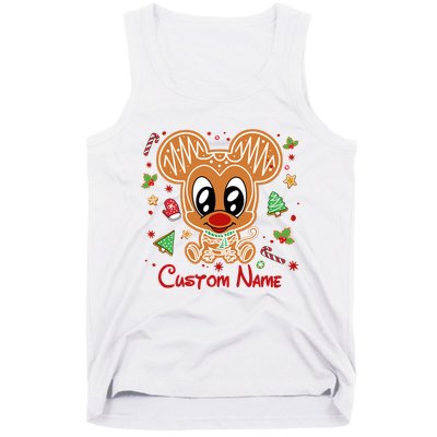 Personalized Custom Name Cute Mouse Christmas Love Mouse Gift Birthday Tank Top