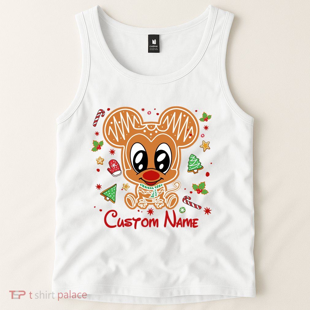 Personalized Custom Name Cute Mouse Christmas Love Mouse Gift Birthday Tank Top
