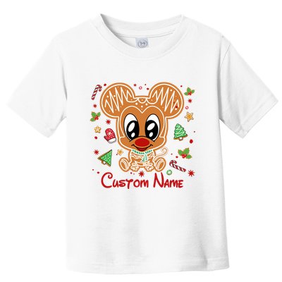 Personalized Custom Name Cute Mouse Christmas Love Mouse Gift Birthday Toddler T-Shirt
