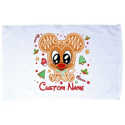 Personalized Custom Name Cute Mouse Christmas Love Mouse Gift Birthday Microfiber Hand Towel